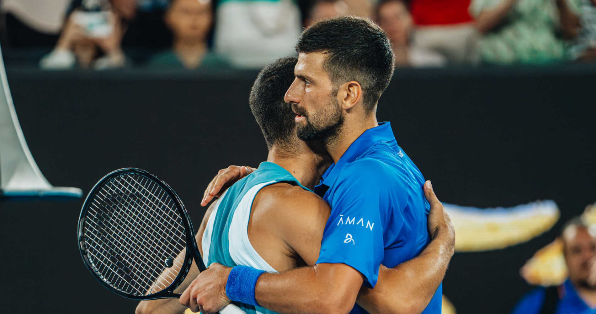 Carlos Alcaraz et Novak Djokovic, Open d'Australie 2025