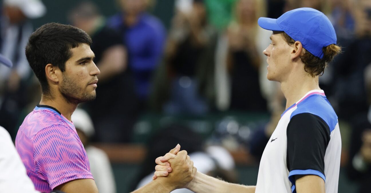 Carlos Alcaraz et Jannik Sinner, Indian Wells 2024