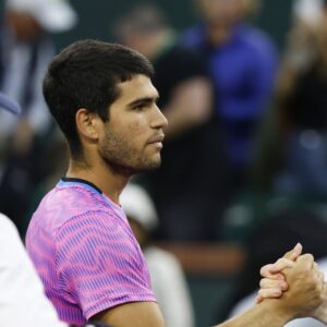 Carlos Alcaraz et Jannik Sinner, Indian Wells 2024