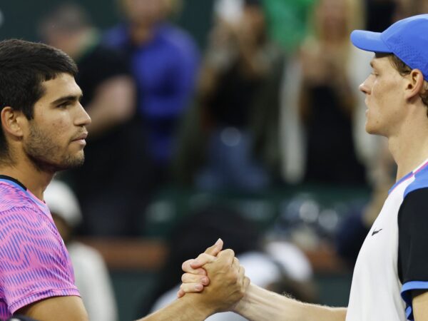 Carlos Alcaraz et Jannik Sinner, Indian Wells 2024