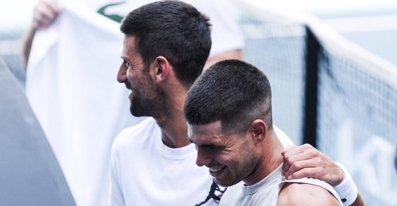 Novak Djokovic et Carlos Alcaraz à l'Open d'Australie 2025