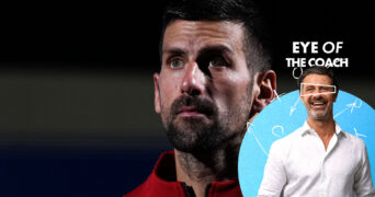 Novak Djokovic, l'œil du coach.