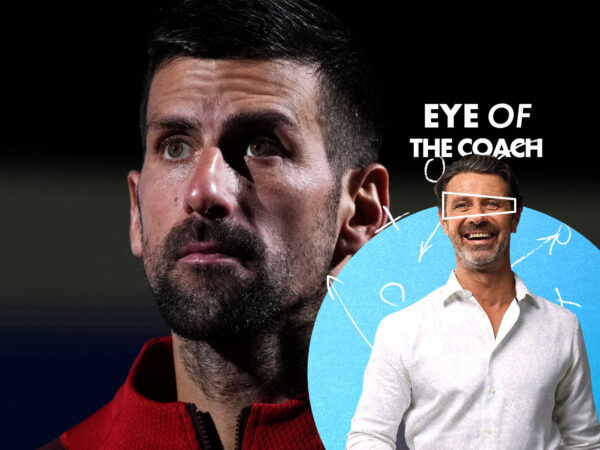 Novak Djokovic, l'œil du coach.