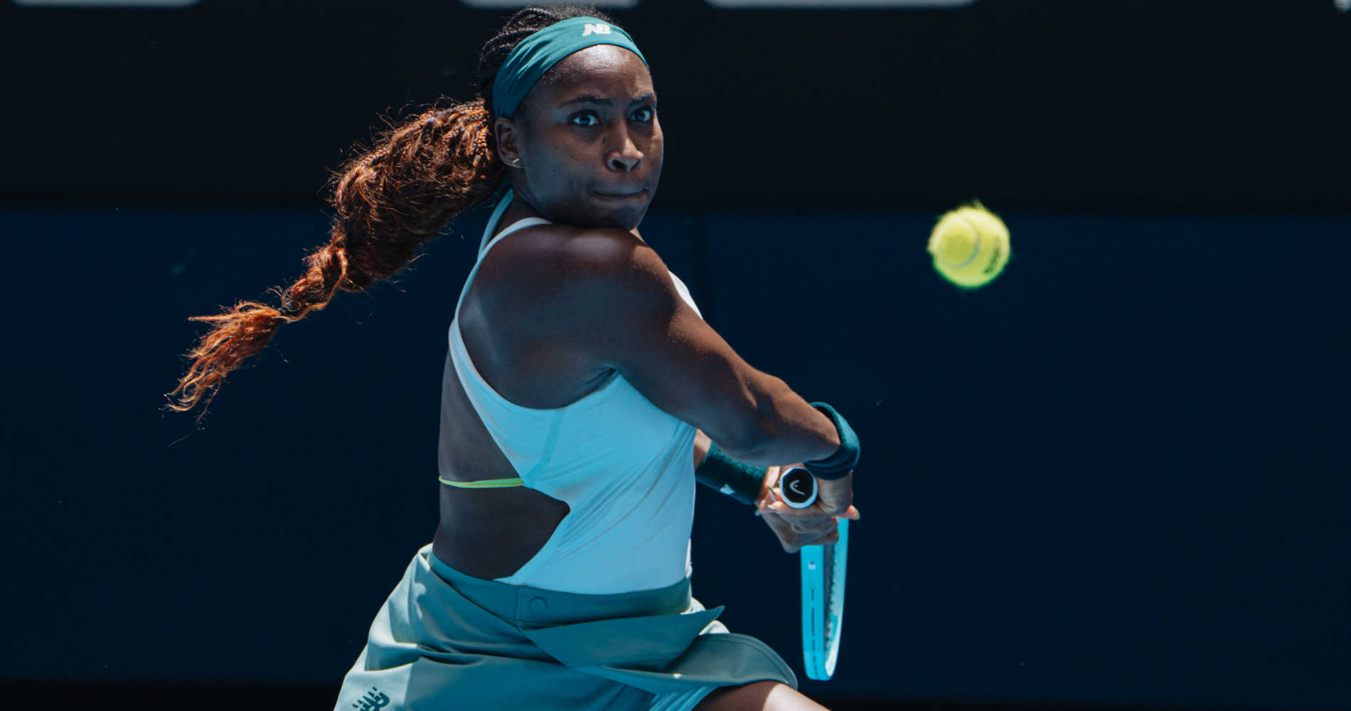 Coco Gauff contre Belinca Bencic | © Julien Nouet / Tennis Majors