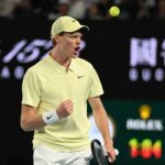 Jannik Sinner Open d'Australie 2025 poing serré