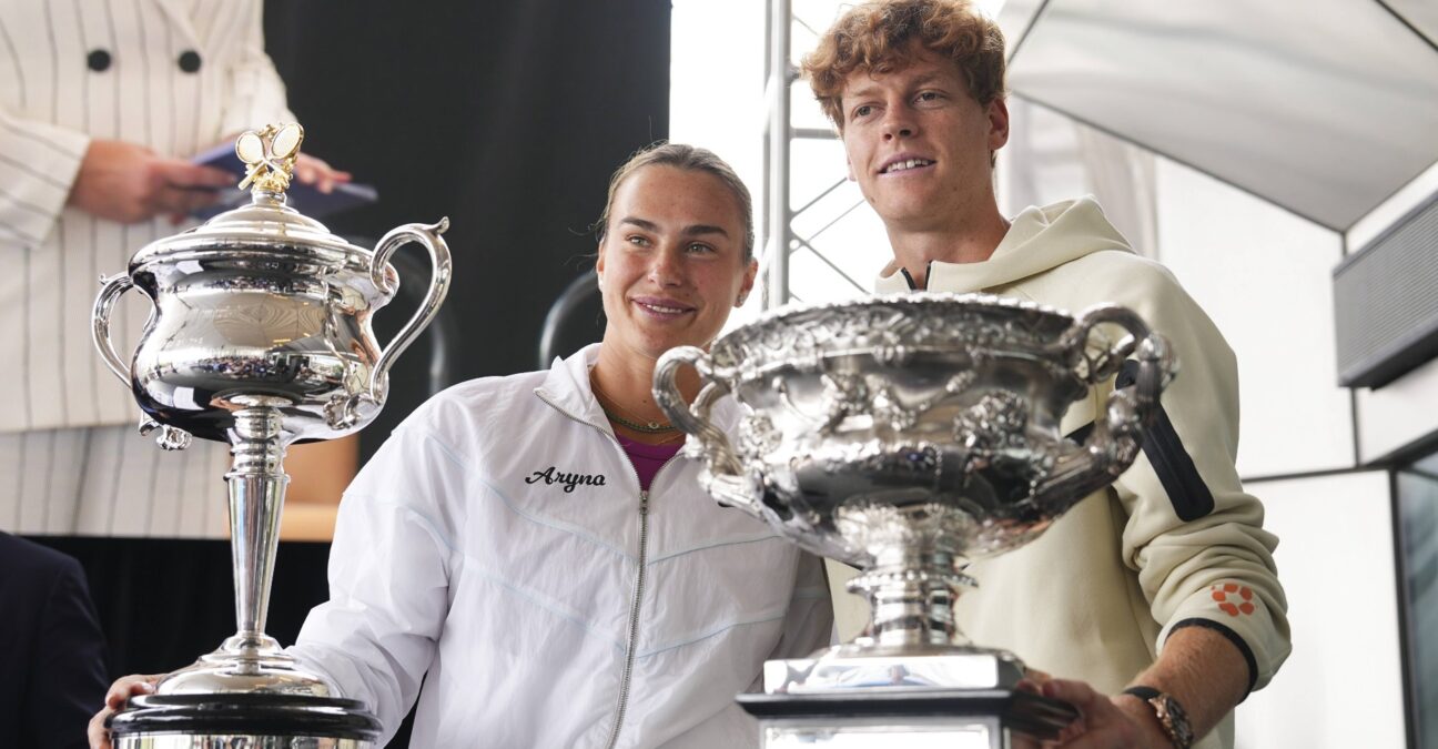 Aryna Sabalenka et Jannik Sinner à l'Open d'Australie 2025