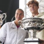 Aryna Sabalenka et Jannik Sinner à l'Open d'Australie 2025