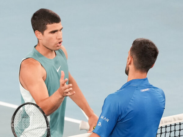 Carlos Alcaraz et Novak Djokovic, Open d'Australie 2025