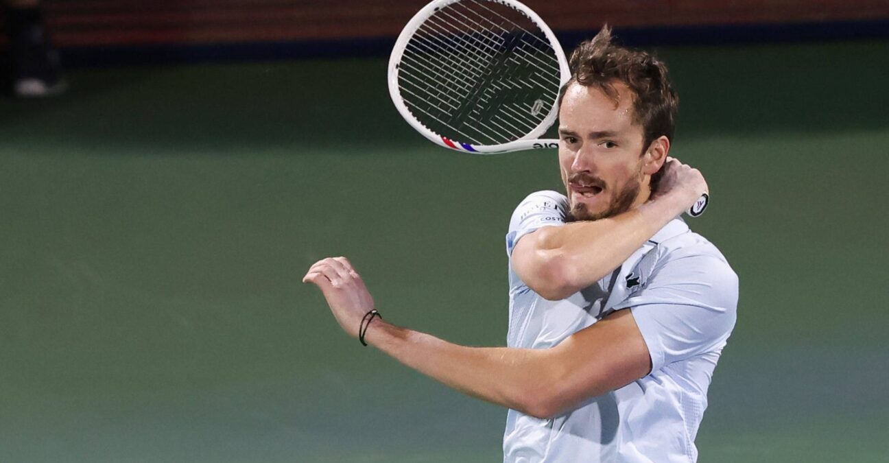 Daniil Medvedev Indian Wells BNP Paribas Open 2025 coup droit