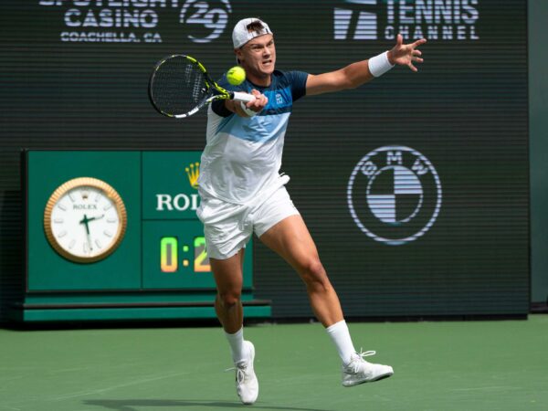 Holger Rune Indian Wells BNP Paribas Open 2025 retour coup droit