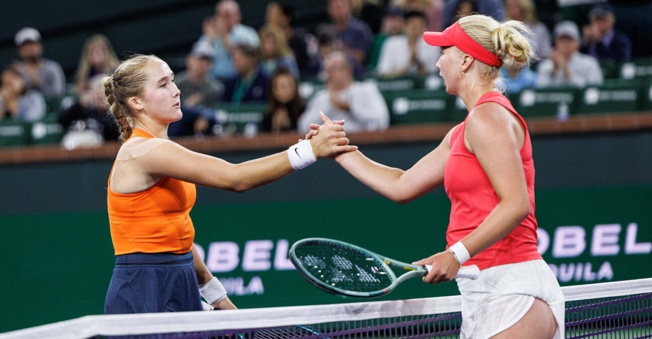 Mirra Andreeva et Clara Tauson, Indian Wells 2025