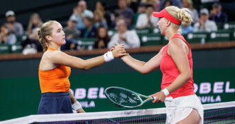 Mirra Andreeva et Clara Tauson, Indian Wells 2025